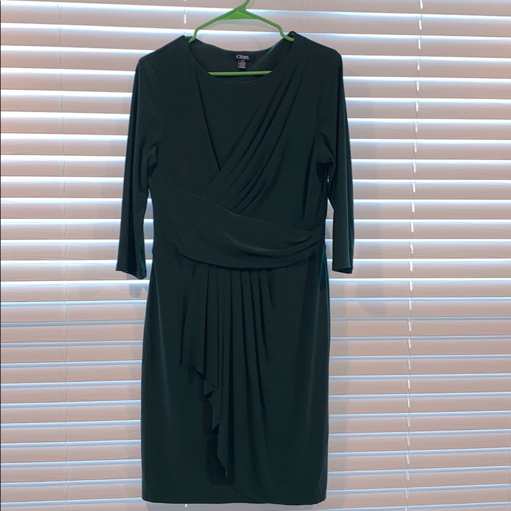 Chaps mid length 3/4 sleeve fitted dress